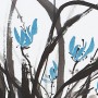 traumbunt - Tuschmalerei - Blaue Serie - Wilde Orchidee II (2019)